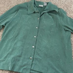 Vintage button down with floral design size XL